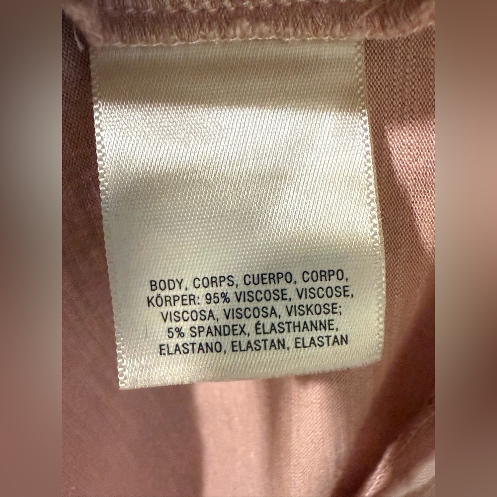 Anthropologie Meadow Rue Blush Pink Bell Sleeve Embroidered Blouse Top Size XS - Picture 8 of 13
